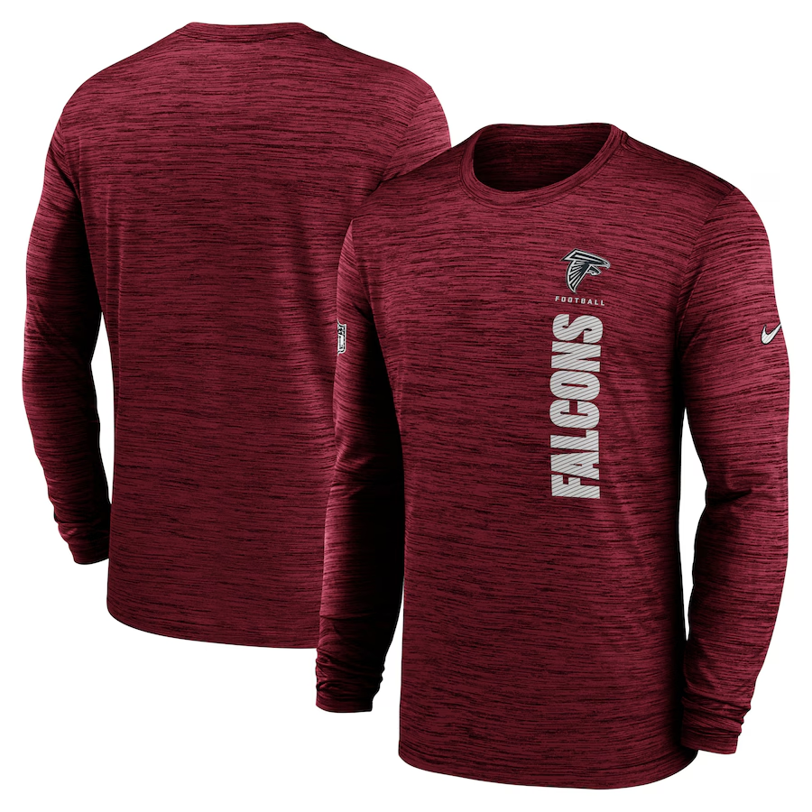 Men Atlanta Falcons red 2024 Nike NFL long sleeve t shirts->nfl t-shirts->Sports Accessory